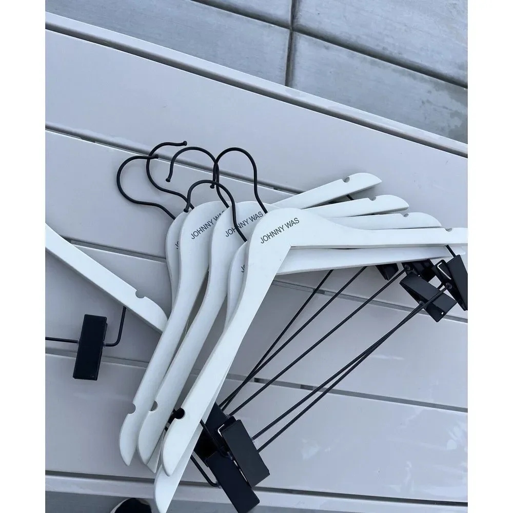 Johnny Was 6 Piece Hanger Set- One Size White
